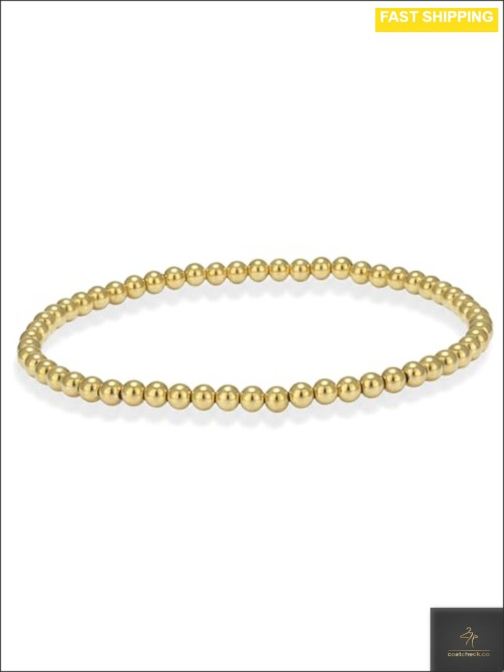 14k Gold Filled Beaded Bracelet 3mm Stretch Stackable Dainty